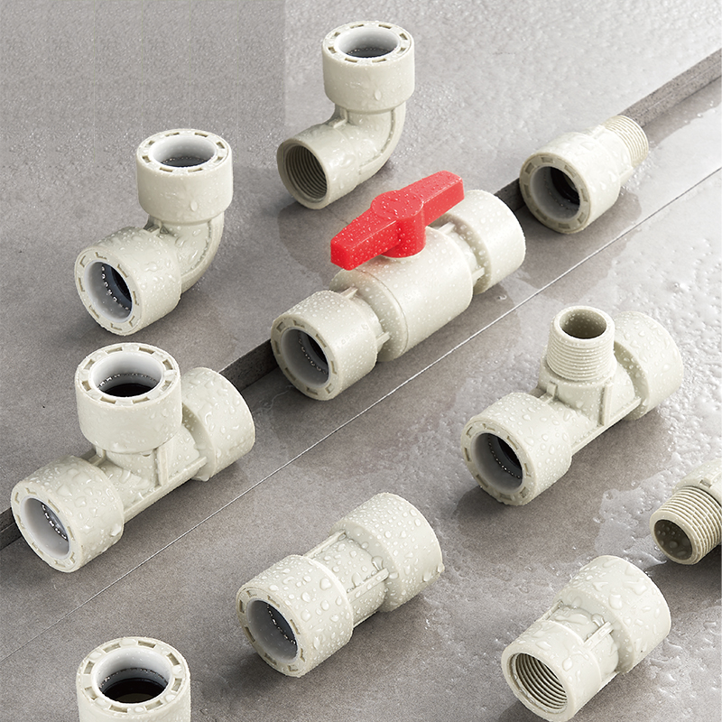 Pp Compact Valve Irrigation Push Fitting Collet/claw Quick Connecton Quick-connect Pipe Fittings Agricultural Fitting