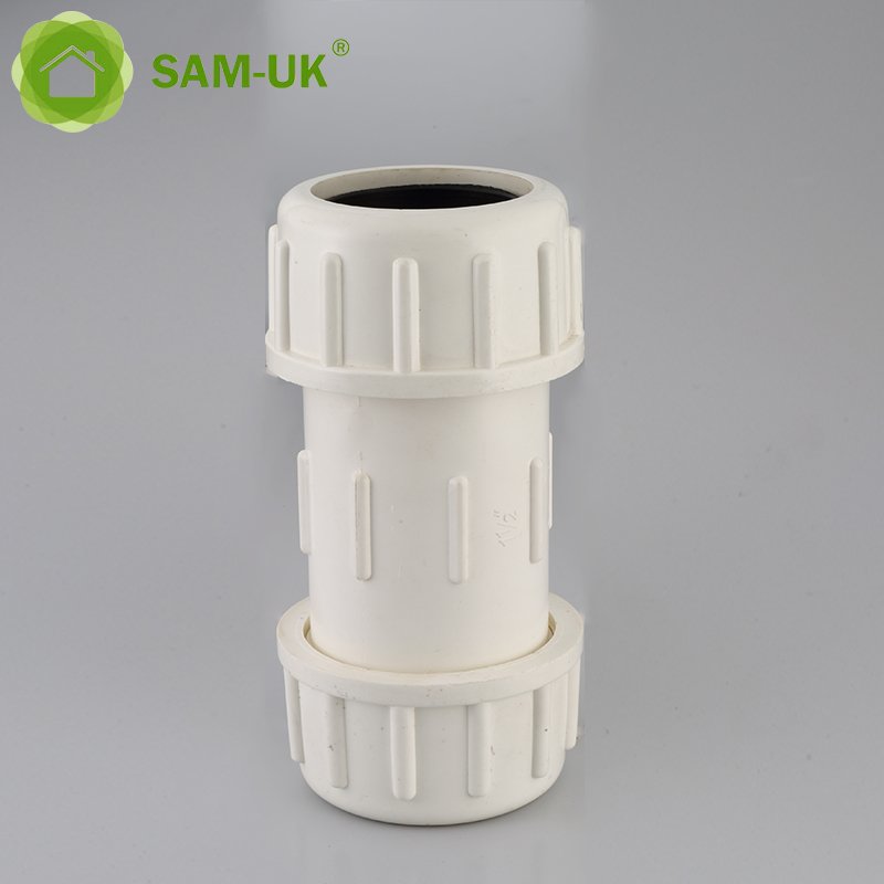 1/2 inch schedule 40 PVC pipe compression coupling