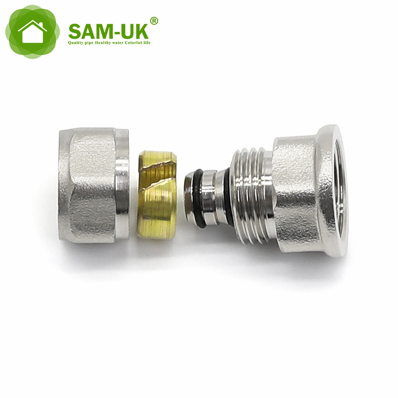 PEX Pneumatic Fitting Hydraulic 15mm Water Bronze Compressed Air Ss316 Fittings Pressing Pipe Compression