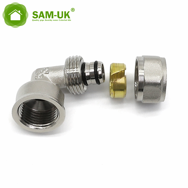 PEX Instrumentation Pipe Fitting 1/4 Inch Flare Fittings To Water Adapter 4mm Types Brass Elbow Compression