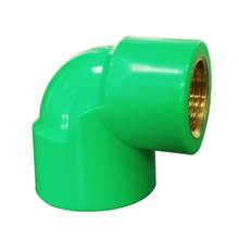 Hot selling factory wholesale high-quality Plastic 1/2 PVC reducing thread 90 deg elbow with brass