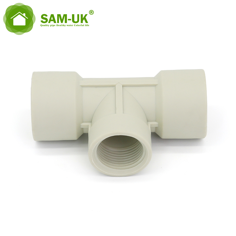 PP 1/2 Connector Water Fittings Fitting Plastic Coupling Pipe Female Tee Adaptor Connect Quick
