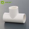 sam-uk Factory wholesale high quality plastic pvc pipe plumbing fittings manufacturers 90 degree pvc female tee pipe fittings