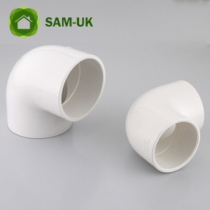 sam-uk Factory wholesale high quality plastic 90 degree pvc plumbing pipe fittings manufacturers elbow