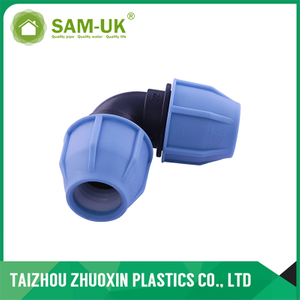 HOT SALE High Quality PP Compression FITTINGS SERIES PP 90DEG ELBOW