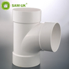 Factory wholesale high quality pvc pipe plumbing fittings manufacturers plastic PVC water tee pipe fitting