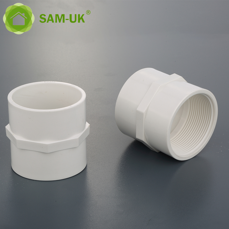 sam-uk Factory wholesale high quality plastic Female Adapters pvc pipe plumbing fittings manufacturers 1 inch PVC coupling