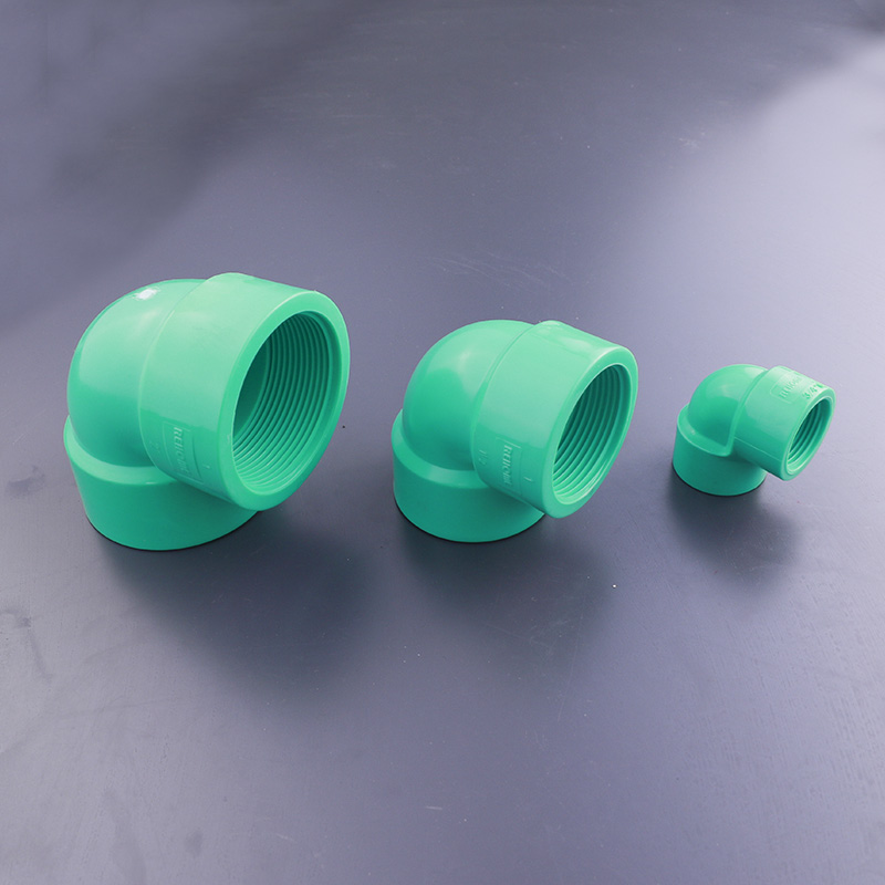 Hot selling factory wholesale high-quality pipes and fittings 1/2 PVC thread Plastic 90 deg elbow