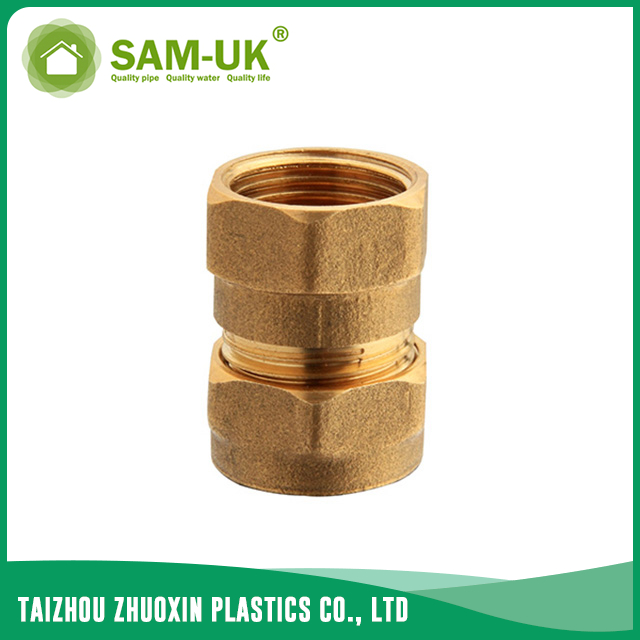 Brass pipe adapters for water supply