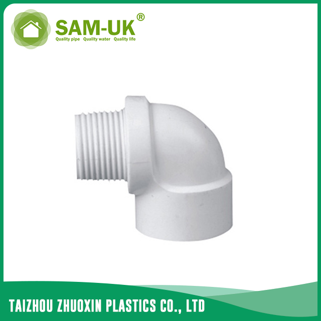 PVC thread elbow for water supply BS 4346