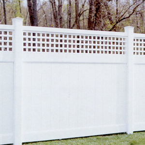 Privacy fence with top lattice DY003