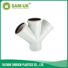 PVC sewer double socket wye for drainage water NBR 5688
