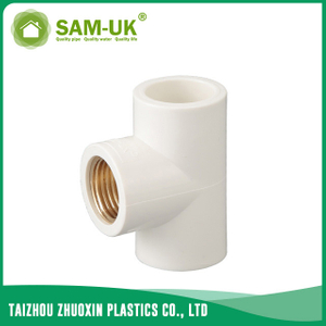 PVC brass female tee for water supply Schedule 40 ASTM D2466 
